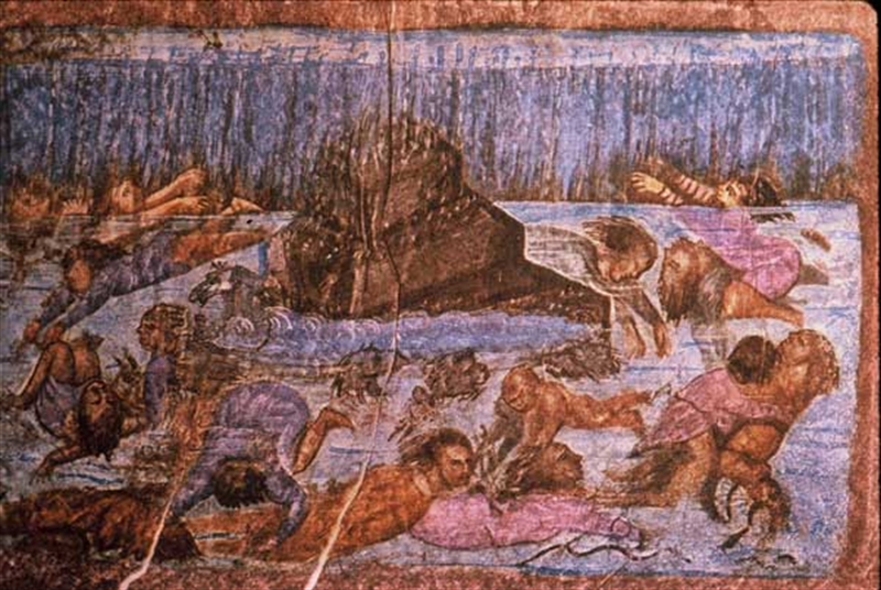 ספר בראשית הווינאי (cod. theol. gr.31): המבול