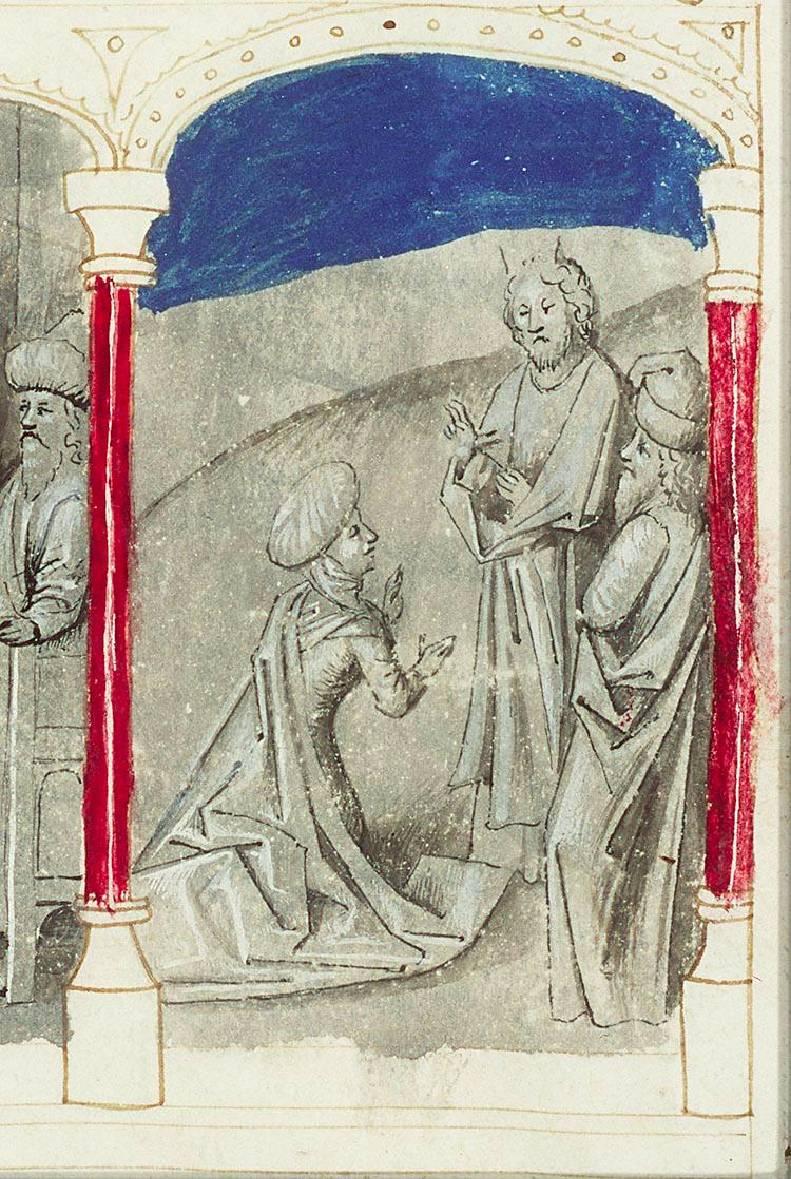ביבליה פופרום (10a15 f. 026): מרים נרפאת על ידי משה